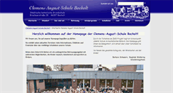 Desktop Screenshot of clemens-august-schule.bocholt.de
