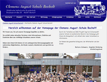 Tablet Screenshot of clemens-august-schule.bocholt.de