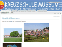 Tablet Screenshot of kreuzschule-mussum.bocholt.de