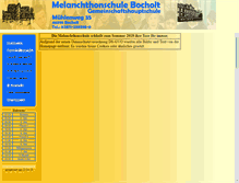 Tablet Screenshot of melanchthonschule.bocholt.de